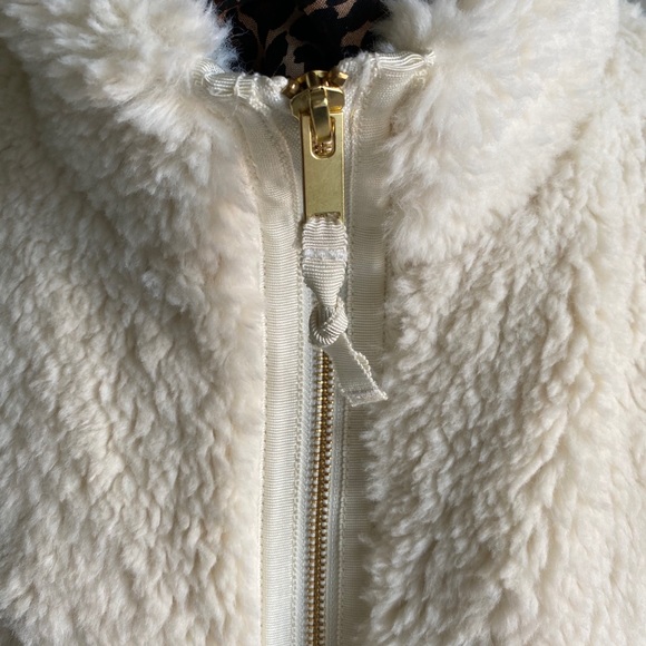 Plush cozy coat w/ gold hardware. - Picture 2 of 5